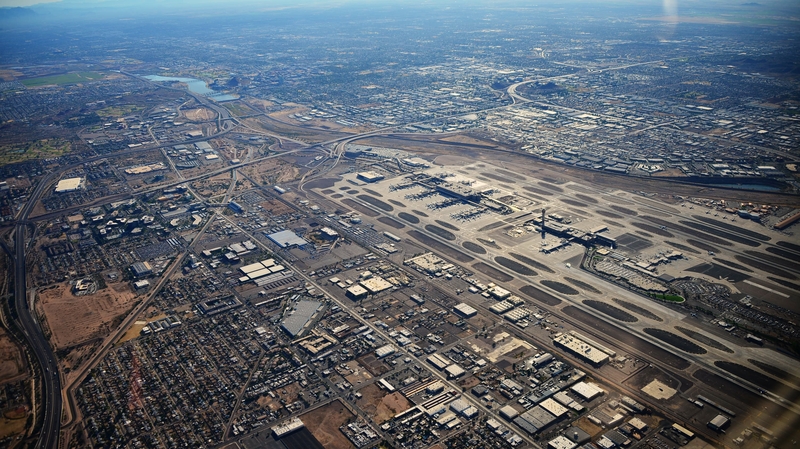 Phoenix Sky Harbor Airport has two terminals: Terminal 3 and Terminal 4.